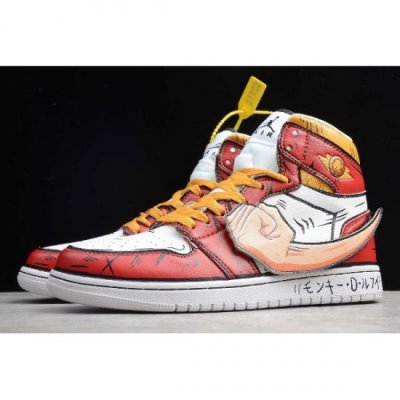 Nike Air Jordan 1 High Kırmızı / Turuncu / Siyah Basketbol Ayakkabısı Türkiye - FUKKJK84